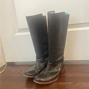 Frye tall black boots size 7.5